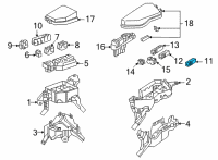 OEM 2022 Lexus NX450h+ BLOCK ASSY, FUSE Diagram - 82610-78050