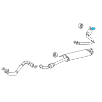 OEM 2007 Toyota RAV4 Tailpipe Extension Diagram - PT18A-42090