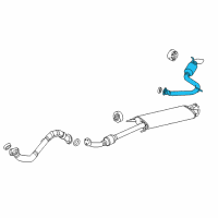 OEM 2009 Toyota RAV4 Tailpipe Diagram - 17430-0V021