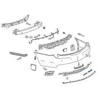 OEM 2017 Cadillac XTS Reflector Diagram - 20874084