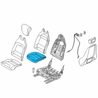 OEM 2021 BMW i3 Seat Upholstery, Right Diagram - 52-10-7-388-649
