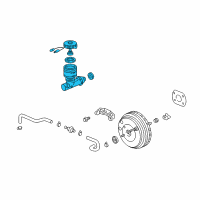 OEM 1997 Acura Integra Master Cylinder Assembly Diagram - 46100-ST7-A52