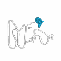 OEM Chevrolet Suburban 1500 Serpentine Tensioner Diagram - 12609719