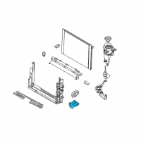 OEM 2009 BMW 528i xDrive Lower Cooler Bracket Diagram - 17-11-7-542-517