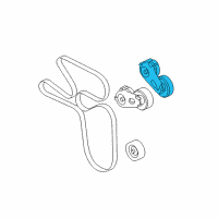 OEM Ford F-250 Super Duty Serpentine Tensioner Diagram - 7C3Z-6B209-B