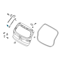 OEM 2021 Hyundai Santa Fe Ball Joint-Hood Lifter Diagram - 81163-D3100
