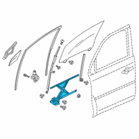 OEM 2019 Honda Passport Regulator Assembly, Right Front Door Diagram - 72211-TG7-A01