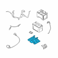 OEM 2011 Kia Optima Tray Assembly-Battery Diagram - 371502T100