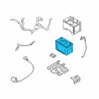OEM 2012 Kia Rio Batteries Diagram - 371102T701