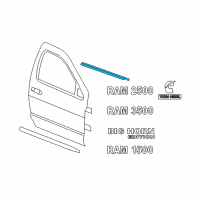 OEM 2003 Dodge Ram 2500 WEATHERSTRIP-Door Belt Diagram - 55276203AH