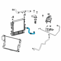 OEM 2021 Ram ProMaster 1500 Hose-Radiator Outlet Diagram - 52014849AB