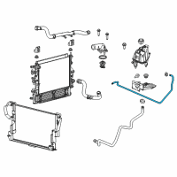 OEM 2017 Ram ProMaster 2500 Hose-COOLANT Recovery Bottle Diagram - 68167955AA