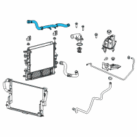 OEM 2017 Ram ProMaster 1500 Hose-Radiator Inlet Diagram - 52014861AE