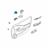 OEM 2002 Nissan Altima Switch Assy-Power Window, Assist Diagram - 25411-8J005