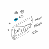 OEM 2002 Nissan Altima Switch Assy-Power Window, Main Diagram - 25401-8J005