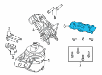 OEM 2021 Jeep Wrangler TRANSMISSION MOUNT Diagram - 68484079AA