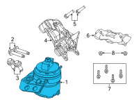 OEM 2022 Jeep Wrangler INSULATOR-Engine Mount Diagram - 68483928AB