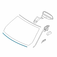 OEM 2014 BMW ActiveHybrid 3 Sound Insulation For Apron Diagram - 51-48-7-325-890