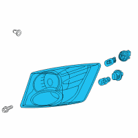 OEM Acura TSX Taillight Assembly, Passenger Side Diagram - 33500-TL7-A01