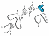 OEM 2019 Ford F-150 Belt Tensioner Diagram - JL3Z-6A228-B