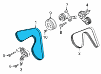 OEM Ford F-150 Serpentine Belt Diagram - JL3Z-8620-A