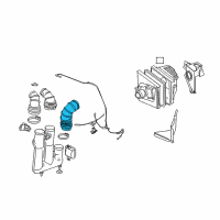 OEM Cadillac CTS Duct Asm-Air Cleaner Outlet Diagram - 25736895