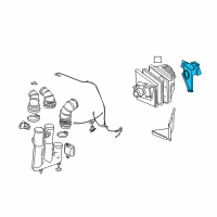 OEM 2006 Cadillac CTS Baffle, Intake Air Diagram - 15846428