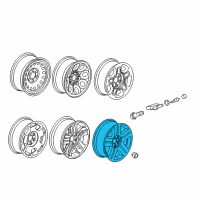 OEM 2008 Chevrolet Tahoe Wheel Diagram - 9597675