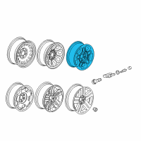 OEM 2008 Chevrolet Tahoe Wheel Diagram - 9598077