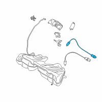 OEM 2014 BMW ActiveHybrid 5 Oxygen Sensor Diagram - 11757645875