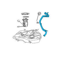 OEM Dodge Caliber Tube-Fuel Filler Diagram - 5105117AF