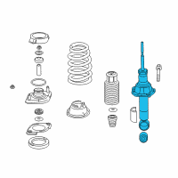 OEM Honda CR-V Damper Unit, Rear Diagram - 52611-T1W-A03