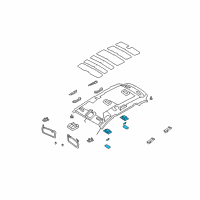 OEM 2008 Kia Rondo Lamp Assembly-Room Diagram - 928504D070RU