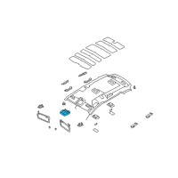 OEM 2010 Kia Rondo Lamp Assembly-OVERHEADEAD Console Diagram - 928001D000QW