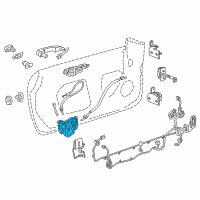 OEM 2019 Cadillac ATS Lock Diagram - 13598359