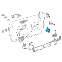 OEM Cadillac CT5 Upper Hinge Diagram - 22853450