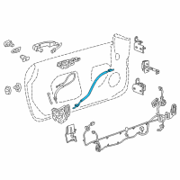 OEM 2016 Cadillac ATS Lock Cable Diagram - 23422886