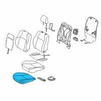 OEM Toyota 4Runner Seat Cushion Pad Diagram - 71501-35130