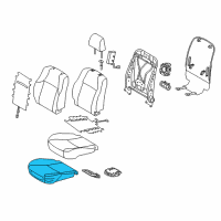 OEM 2017 Toyota 4Runner Seat Cushion Pad Diagram - 71501-35130