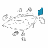 OEM BMW 640i Gran Coupe Headlight Driver Module, Ahl Xenon Lights Diagram - 63-11-7-316-215