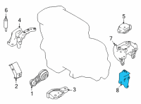 OEM 2020 Nissan Sentra Bracket-Engine Mounting, LH Diagram - 11253-6LB0A