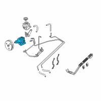 OEM 2005 Pontiac GTO Power Steering Pump Diagram - 92161580