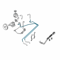 OEM Pontiac GTO Pipe, P/S Gear Outlet Diagram - 92055531