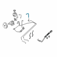 OEM 2004 Pontiac GTO Hose, P/S Fluid Reservoir Inlet Diagram - 92105714