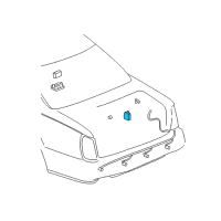 OEM 2004 Cadillac Seville Rear Object Alarm Module Assembly Diagram - 25750800