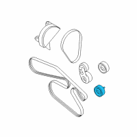 OEM Mercury Mariner Serpentine Idler Pulley Diagram - 6E5Z-8678-AC