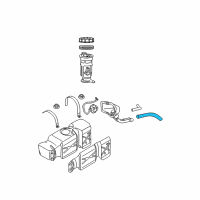 OEM Dodge Ram 1500 Hose-Fuel Filler Diagram - 52110305AB