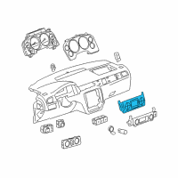 OEM 2008 Chevrolet Suburban 2500 Heater & Air Conditioner Control Assembly (W/ Rear Window Defogger Diagram - 20787116