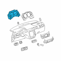 OEM 2012 GMC Yukon XL 1500 Instrument Cluster Assembly Diagram - 22838431