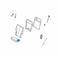 OEM 2005 Chrysler Pacifica Rear Seat Cushion Diagram - 1BC341DVAA